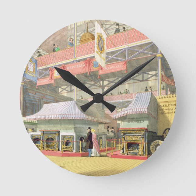 Relógio Redondo Vista do suporte de hardware Sheffield e do Excele (Frente)