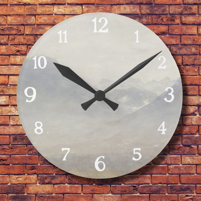 Relógio Redondo Vista do Vale do Ulten - Pintura de Eternos (Criador carregado)