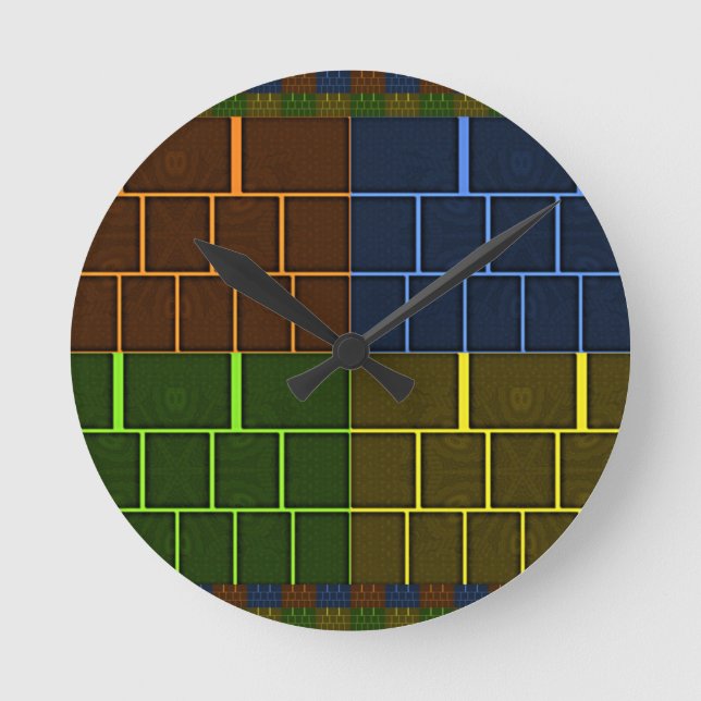 Relógio Redondo Wall canvas (Frente)