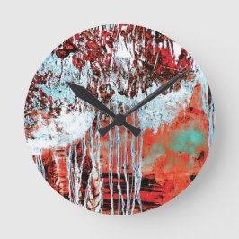 Relógio Redondo Wall Clock – Corrosion Pulse