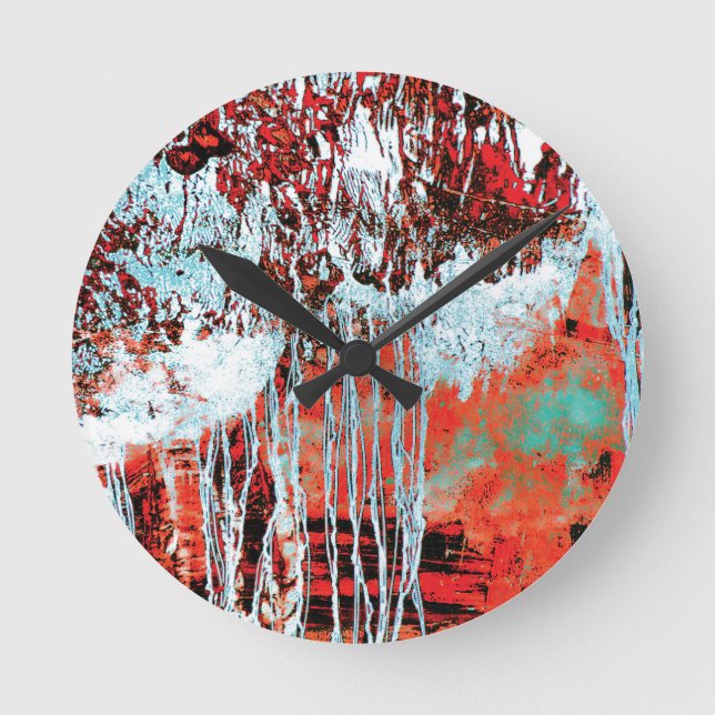 Relógio Redondo Wall Clock – Corrosion Pulse (Frente)
