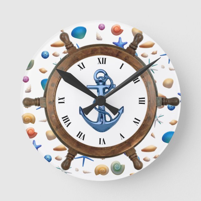 Relógio Redondo Wall Clock Marine (Frente)