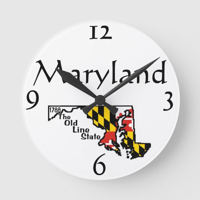 Relógio Redondo Wall Clock Maryland (Frente)