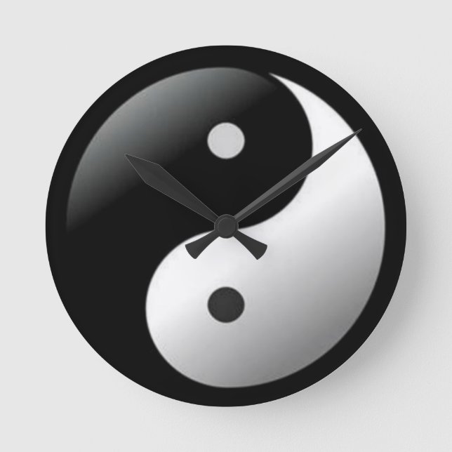 Relógio Redondo Wall Clock Yin Yang (Frente)