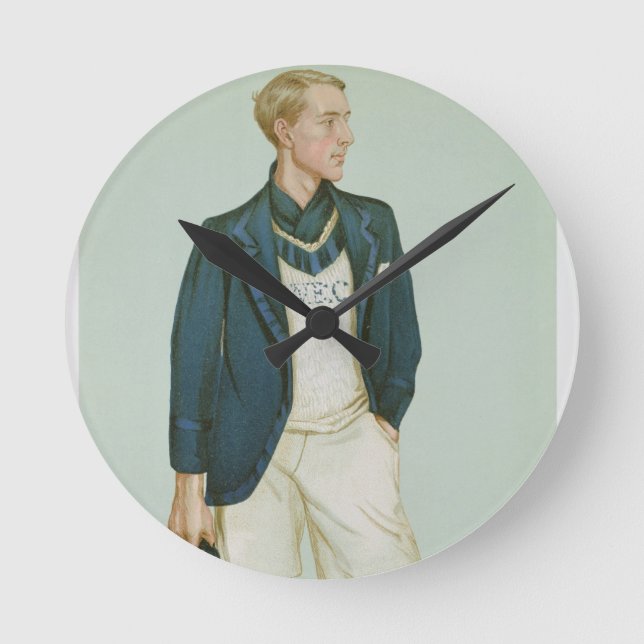 Relógio Redondo Walter Erskine-Crum, ilustração de "Men of the (Frente)