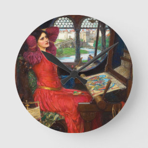 Relógio Redondo Waterhouse Estou Metade Doente de Sombras