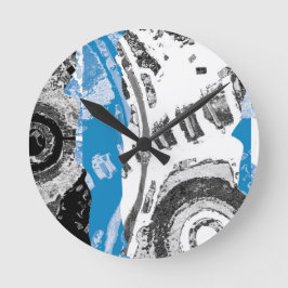 Relógio Redondo Wave Mechanism – Custom Wall Clock (10.75", Round