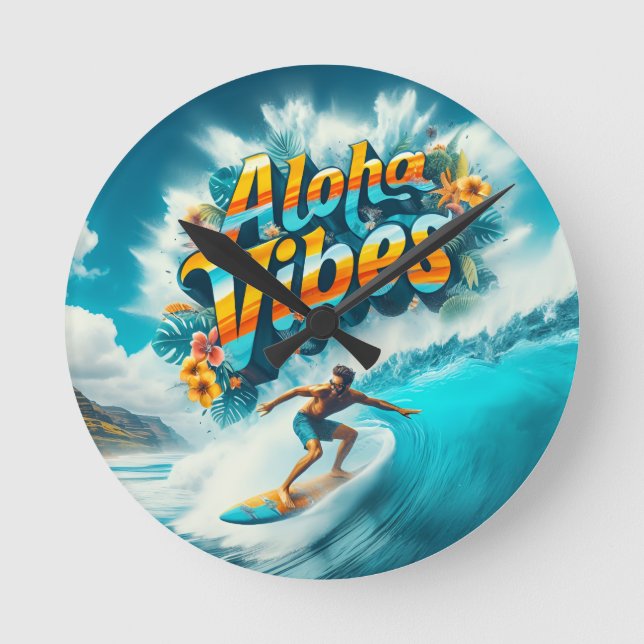 Relógio Redondo Waves & Wanderlust Collection (Frente)