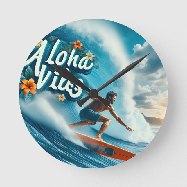 Relógio Redondo Waves & Wanderlust Collection (Frente)