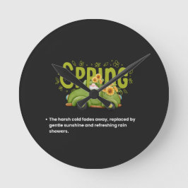 Relógio Redondo Welcoming the Warmth