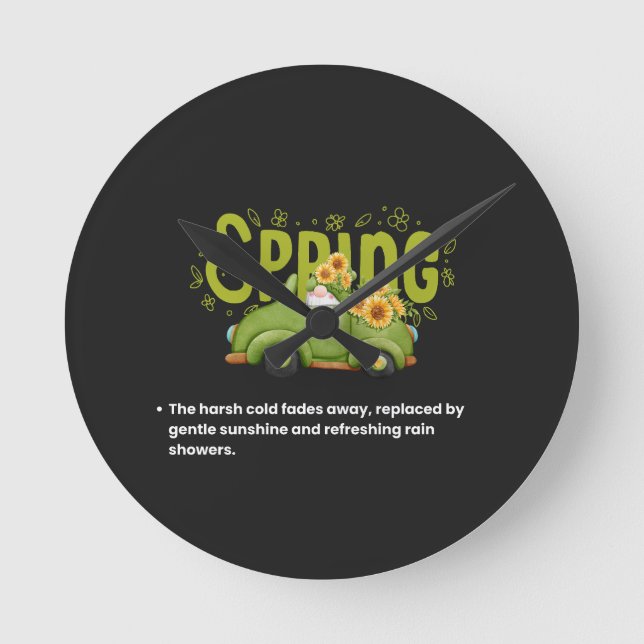 Relógio Redondo Welcoming the Warmth (Frente)