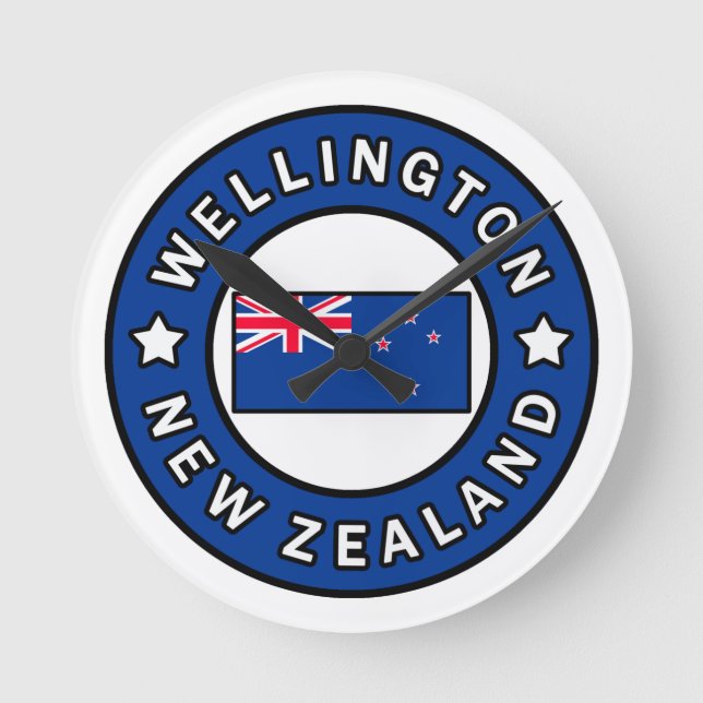 Relógio Redondo Wellington Nova Zelândia (Frente)