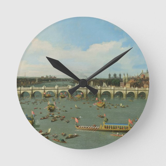 Relógio Redondo Westminster Bridge, Londres, com o Lorde Mayor (Frente)