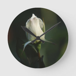 Relógio Redondo White Rosebud