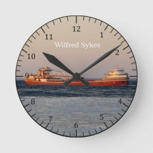 Relógio Redondo Wilfred Sykes clock