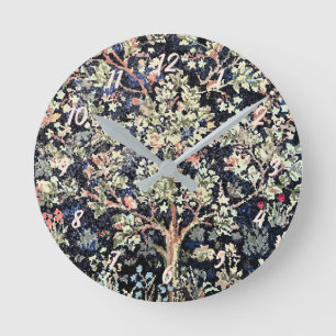 Relógio Redondo William Morris Tree of Life Acrylic Wall Clock