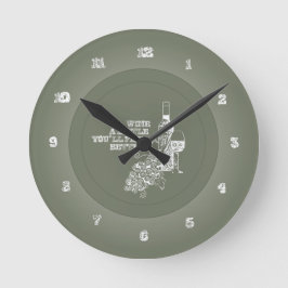 Relógio Redondo Wine um pouco