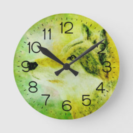 Relógio Redondo Wolf Clock