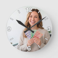 Woman Holding Canadian Money Financial Decor
