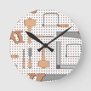 Relógio Redondo Woodshop