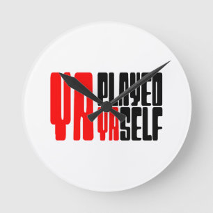 Relógio Redondo Ya Tocou Yaself