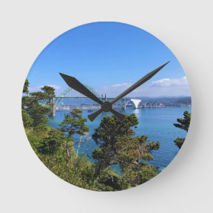 Relógio Redondo Yaquina Bay Bridge, Newport, Oregon