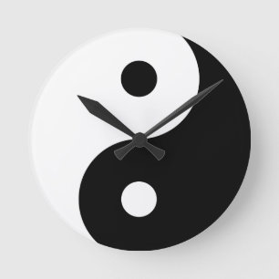 Relógio Redondo Yin Yang