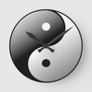 Relógio Redondo Yin Yang