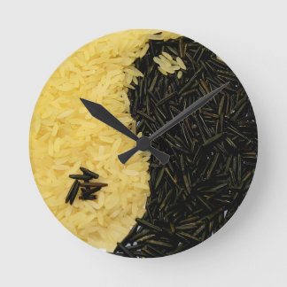 Relógio Redondo Yin Yang Rice Kitchen Clock