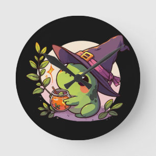 Relógio Redondo Yoga do hamster Kawaii