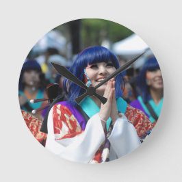 Relógio Redondo Yosakoi Japão Japonês: Smile Smiling Face Yosakoi