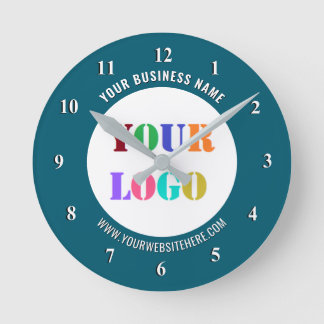 Relógio Redondo Your Promotional Branded Business Clock Template