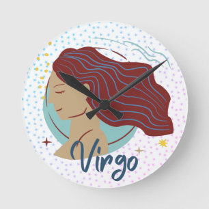 Relógio Redondo Zodiac, Mulher Moderna do Virgo