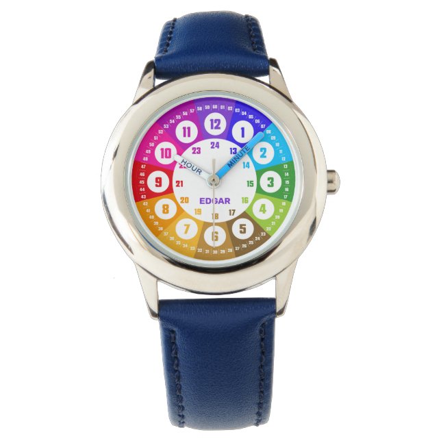 Relógio Regenbogen Lernuhr als Armbanduhr (Frente)