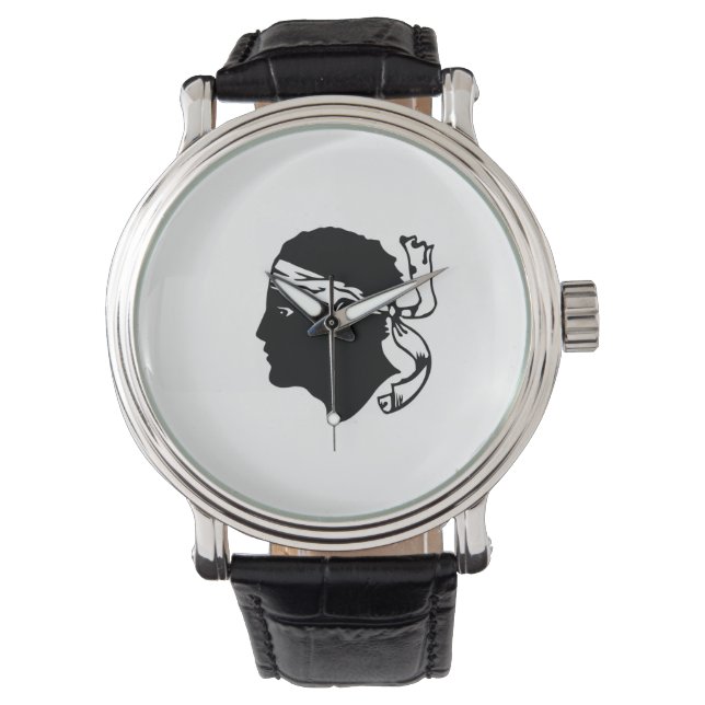 Relógio região frança corsica flag (Frente)