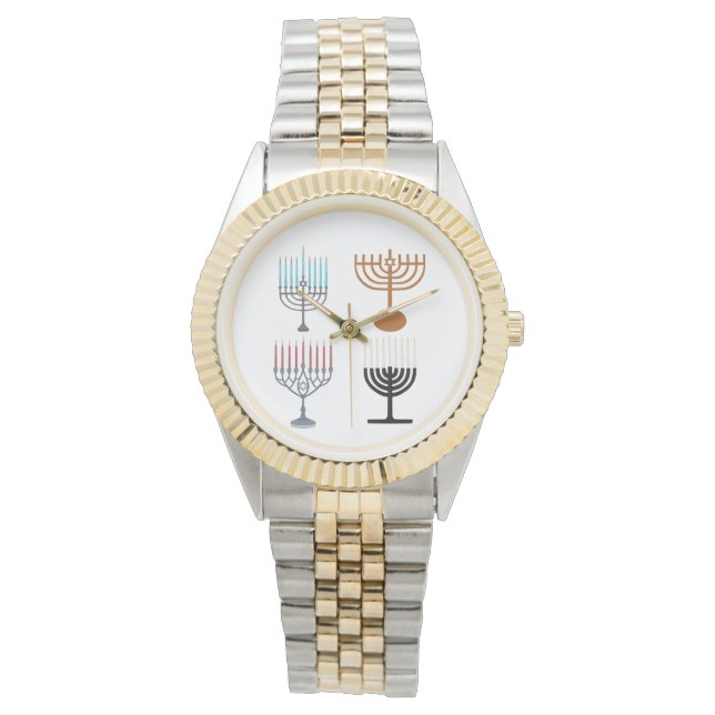 Relógio Religião Judaica Hanukkah (Frente)