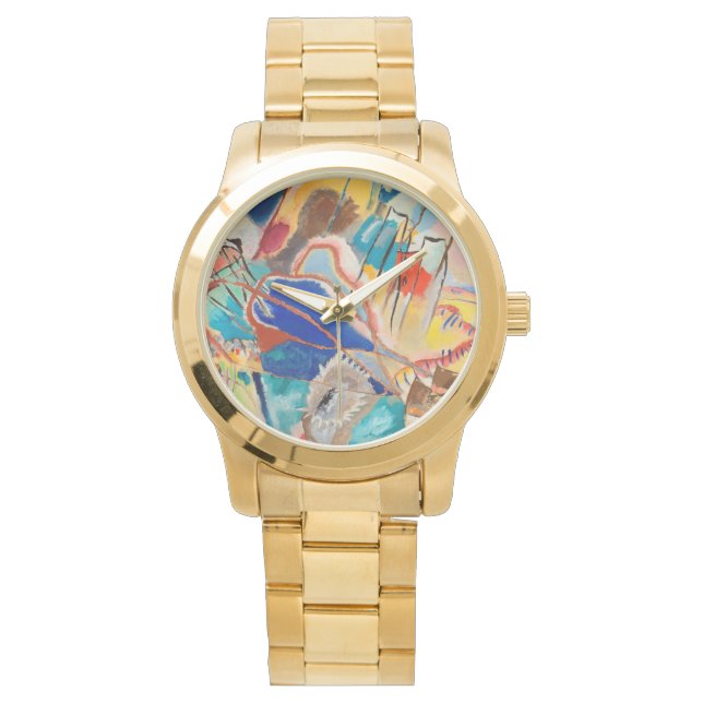 Relógio Reloj De Pulsera Vasily Kandinsky improvisação (Frente)