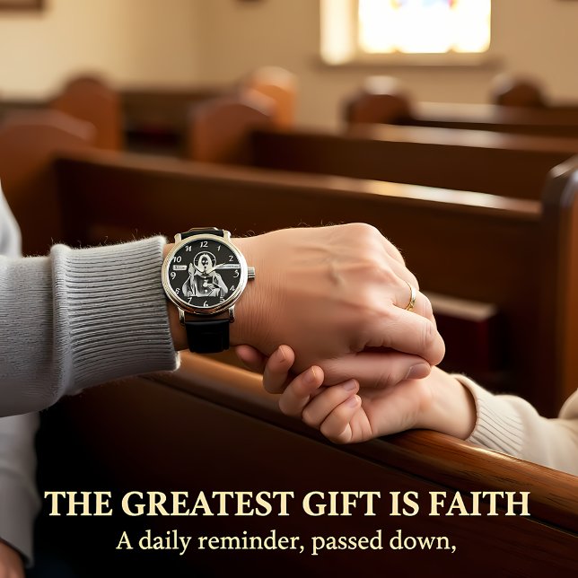 Relógio Representação ouro de Jesus na Arte Religiosa (Criador carregado)