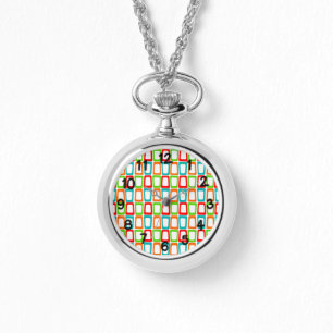 Relógio Retângulos pequenos inclinados