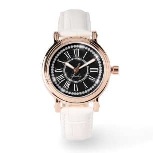 Relógio Retardados Impressos Elegantes Adicionar Nome Pers