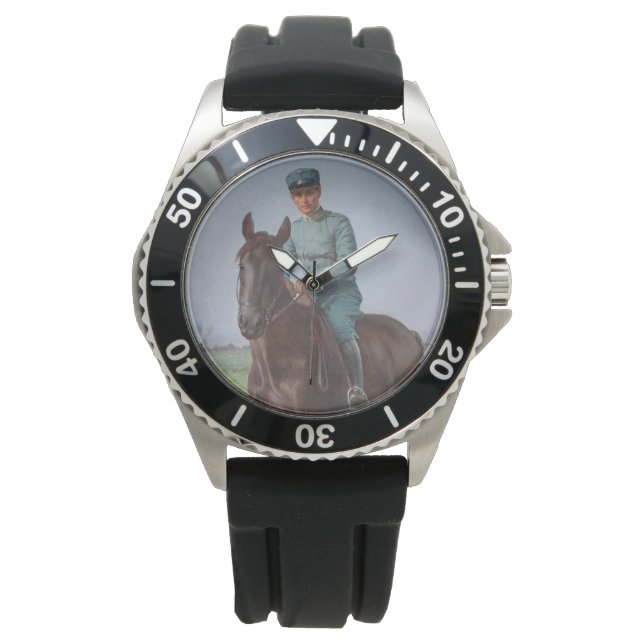 Relógio Retrato de Attilio Triboletti (Soldado de Cavalari (Frente)