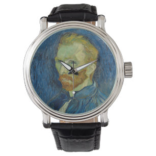 Relógio Retrato de auto por Vincent van Gogh 1889