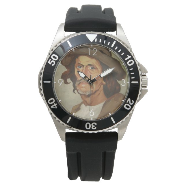 Relógio Retrato de um camponês (por Ipolit Strâmbu) (Frente)