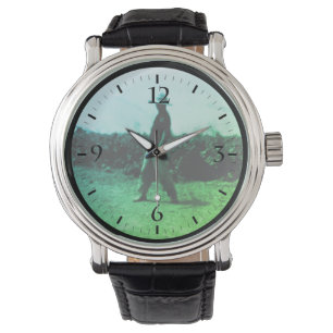 Relógio Retrato do agricultor Vintage Argélia Argel