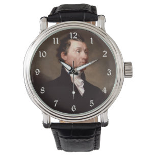 Relógio Retrato do Presidente Americano James Monroe