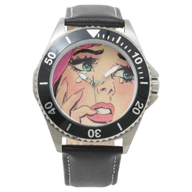 Relógio Retro Comic Girl Watch (Frente)