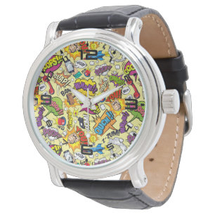 Relógio Retro Comic Pop Art Watch - Bold Timepece