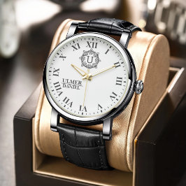 Relógio Retro Hipster Monogram Unique Personalized Design