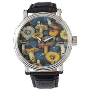 Relógio Retro Mushroom Art Watch - A Natureza Conhece Eleg
