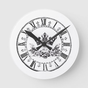 Relógio Retro Vintage Antiquado Paris Rodado